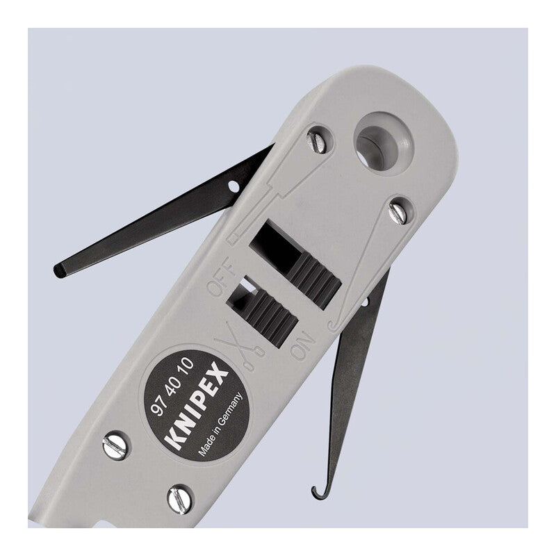 Knipex Anlegewerkzeug LSA-Plus 175mm Kunststoff UTP STP Kabel 0,4-0,8mm brüniert - 4003773044895