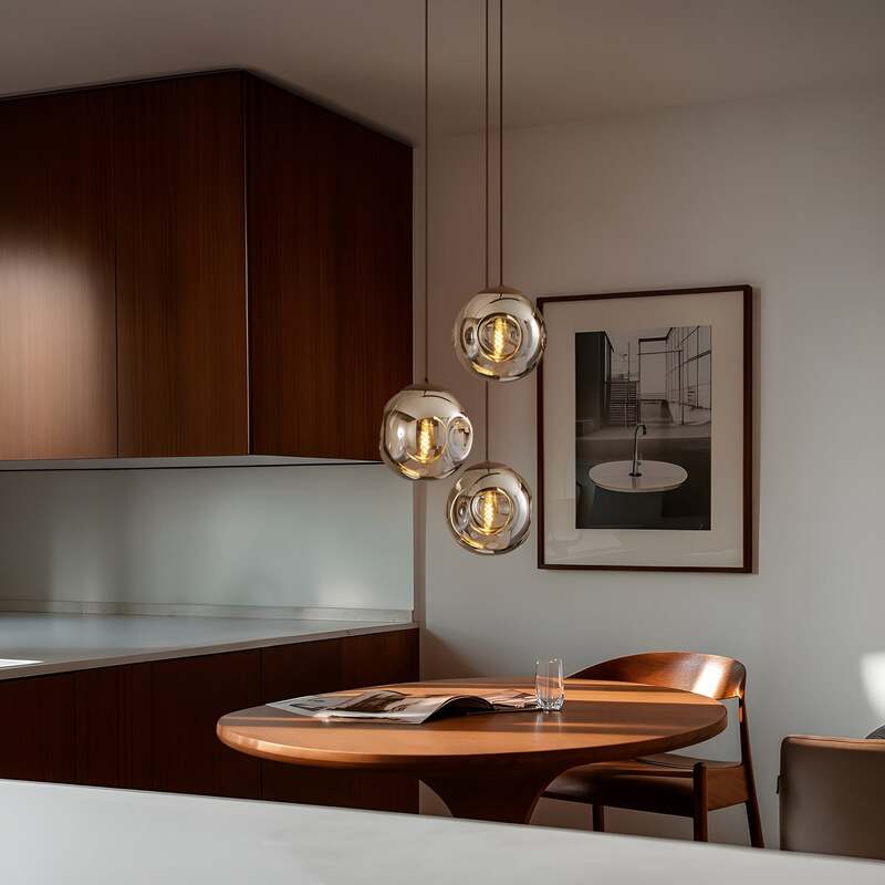 Lindby Hängeleuchte Pendelleuchte Valentina LED Lampe dimmbar grau Ø49cm 150cm - 4251911774719