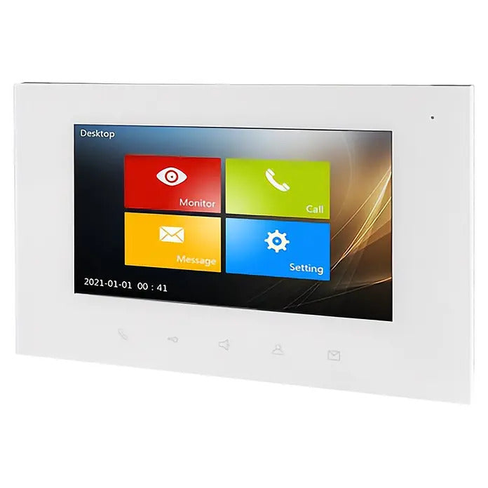 HHG Türsprechanlagen Zubehör Monitor Touch Farbdisplay 17,78cm Weiß Wandmontage - 6971825873831