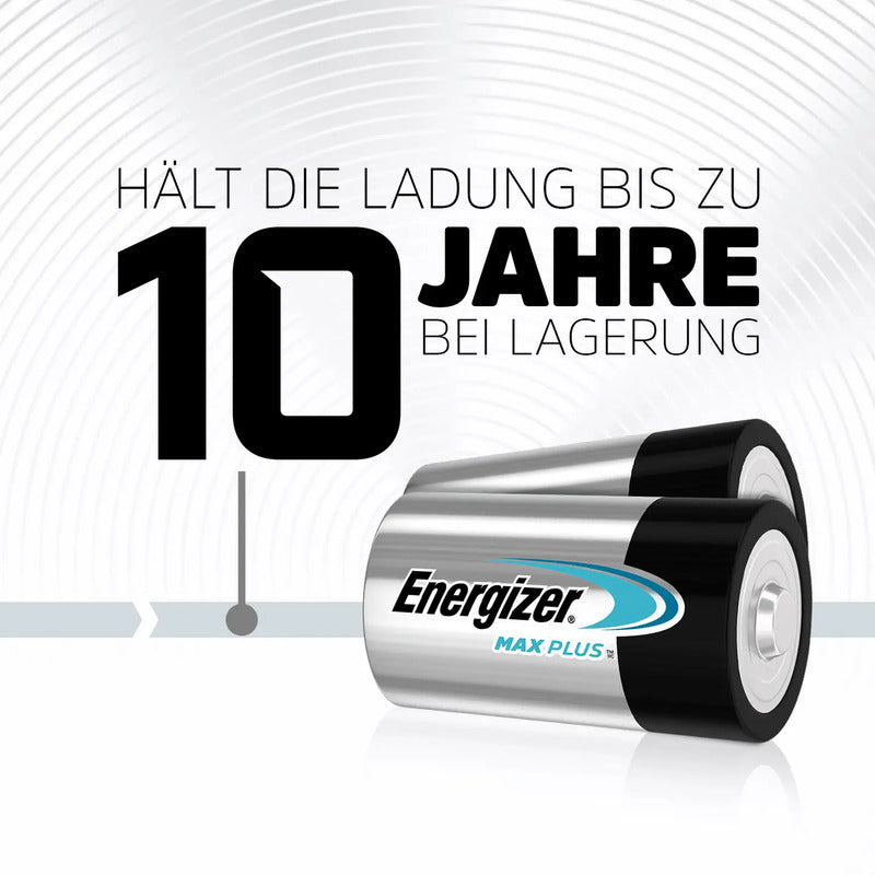 Energizer Mono D-Batterie Alkali-Mangan 1,5V 20 Stück Max Plus Einweg Akku Box - 7638900423365