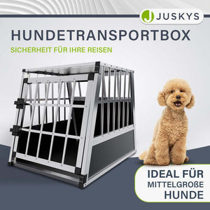 B-Ware Hundebox Auto Hundetransportbox Aluminium für kleine bis mittlere Hunde