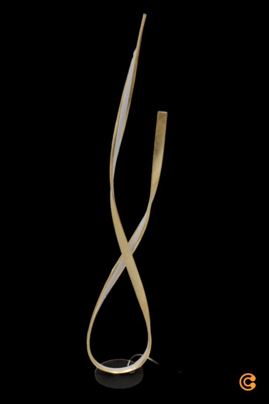 Paul Neuhaus Stehleuchte Linda LED dimmbar gold Metall 140cm Leuchte Lampe - 4012248304730