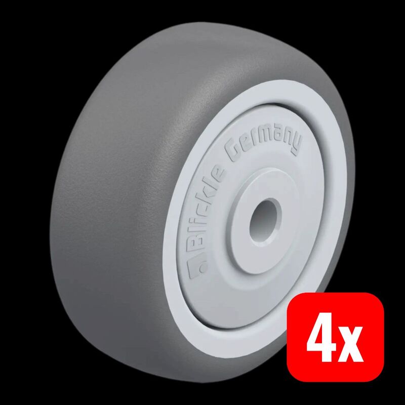 Blickle Rad Werkstatt Kunststoff-Durchmesser 50mm Tragfähigkeit 75kg Polyurethan - 4047526116958