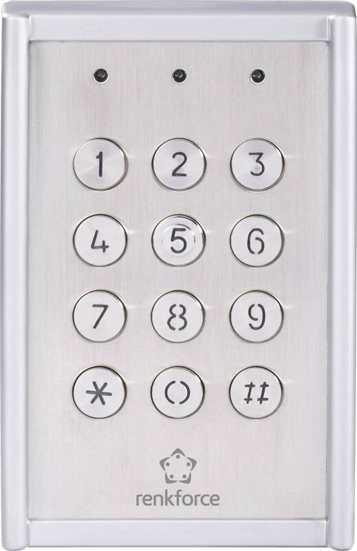 Renkforce 751624 Codeschloss Schloss Code Aufputz IP65 mit beleuchteter Tastatur - 4016138567144