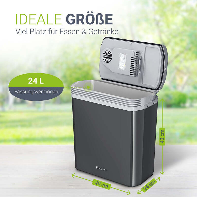 Kühlbox Nordpol Elektrische Kühlbox 24L 12V 230V Grau für Ausflüge und Reisen - 4260565528005