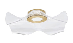 B-Ware Nova Luce Deckenleuchte Deckenlampe SIDERNO LED Gold Warmweiß 50 cm 31 W Lampe