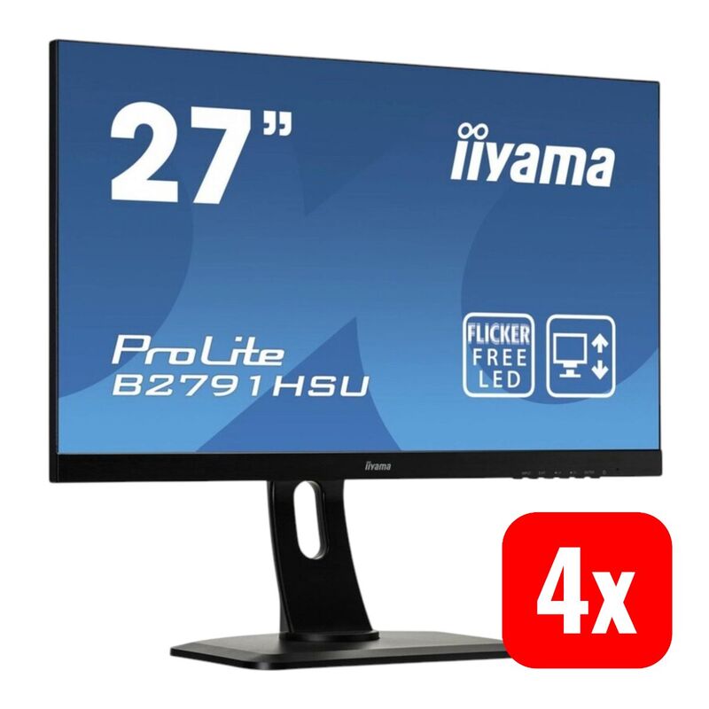 Iiyama Monitor Bildschirm ProLite B2791HSU 27" Full HD 1920x1080 Flicker-Free - 4948570115372