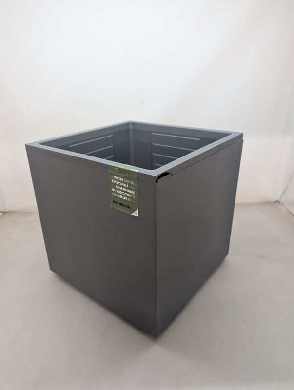 Deroma Pflanztopf Quadro Millenium 49x49x49cm wasserdicht frostbeständig - 0191942105509