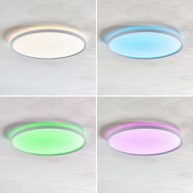 Briloner LED Deckenlampe RGBW Leuchte Slim Ø42cm dimmbar weiß Kunststoff 2700lm - 4002707385172