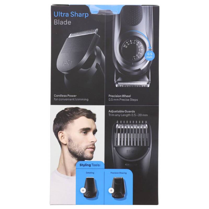 Braun Haarschneider Bartschneider Präzisions Trimmer 100 Minuten Akkulaufzeit - 4210201448198