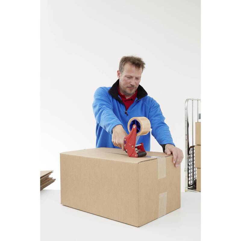 Tesa Packband Paketband braun 4124 PVC 6 Rollen 66m x 50mm Naturkautschuk - 4005801197481