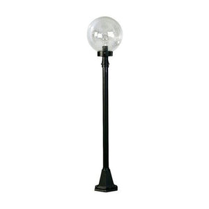 B-Ware Albert Leuchten Wegeleuchte Gartenlampe schwarz Blasenglas Aluminium Lampe Spot