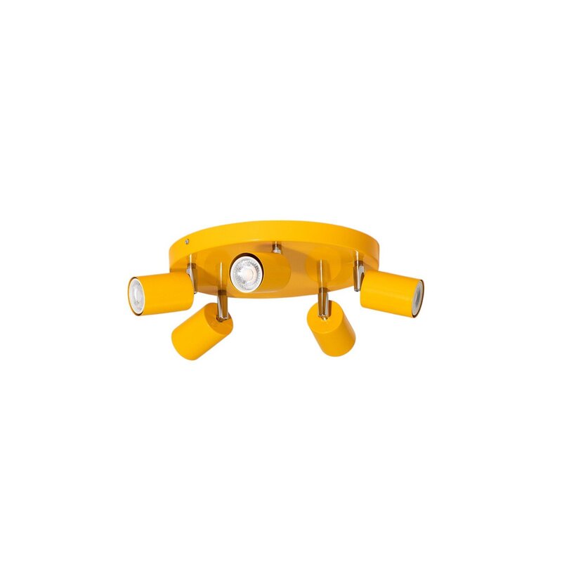 Luminex Fun Deckenstrahler Lampe Deckenleuchte gelb GU10 verstellbar 30cm - 5907565992786