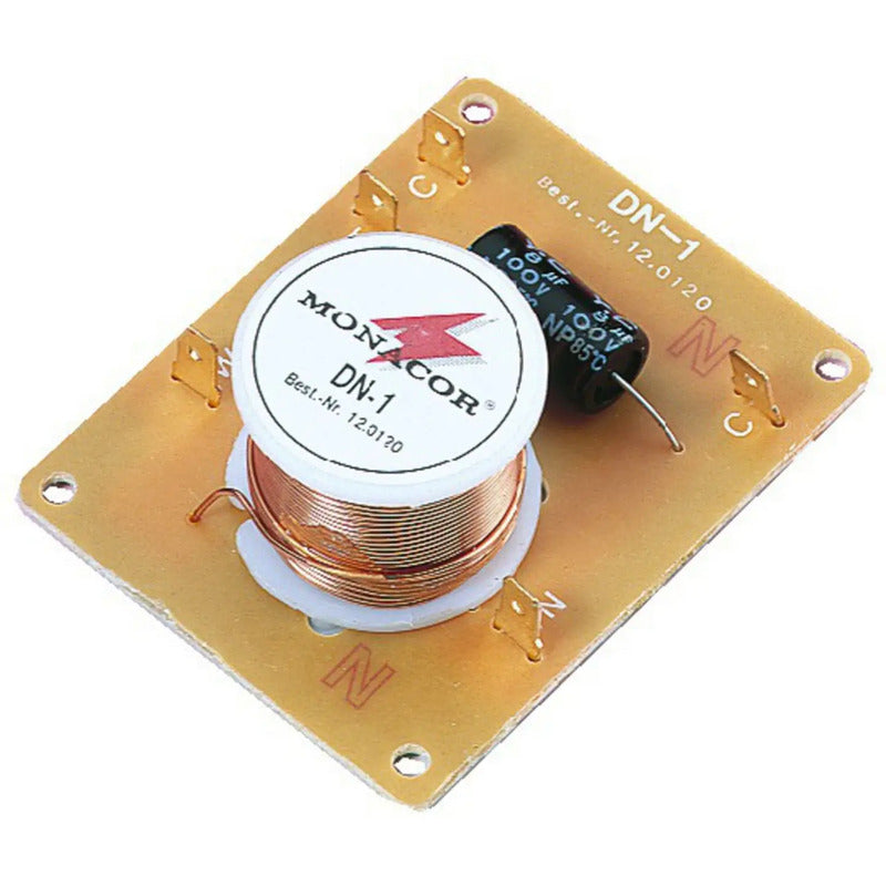 Monacor 2-Wege Frequenzweiche DN-1 60W 8 Ohm Signalverteilung Audioqualität - 4007754004434