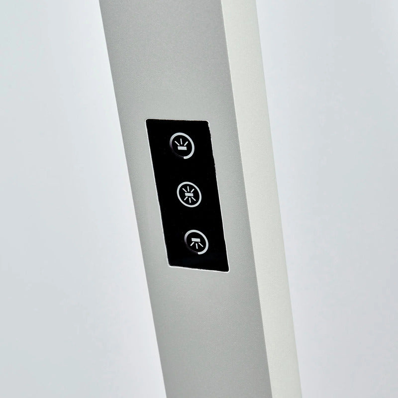 Arcchio LED Office Floor Lamp Jolinda, Silver, 4,000 K, Sensor - 4251096542417