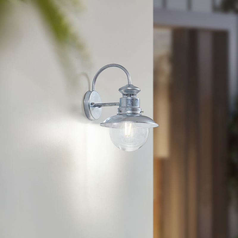 Lindby Außenwandleuchte Celinor LED Gartenlampe Wandleuchte dimmbar silber - 4251911786750