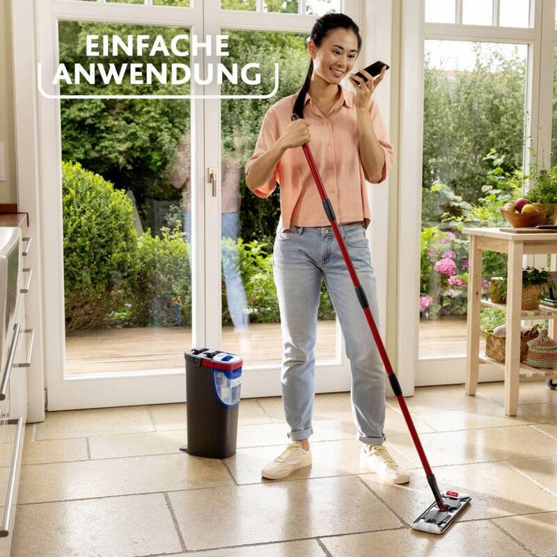 Vileda Bodenwischer H2PRO Flachwischer Mopp Reinigungsset 1,2l 60m² 132cm - 4023103251540