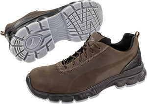 B-Ware PUMA Halbschuh Sicherheitsschuh Condor Brown Low S3 Stahlkappe Gr.44 braun