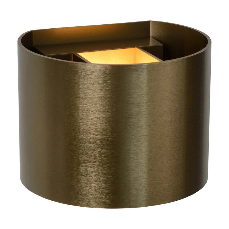 LED-Wandleuchte Xio rund altmessing dimmbar 3,5 W warmweiß Lucide - 5411212092472