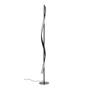 B-Ware Lindby Stehleuchte Stehlampe Munja LED dimmbar schwarz 150cm warmweiß Metall