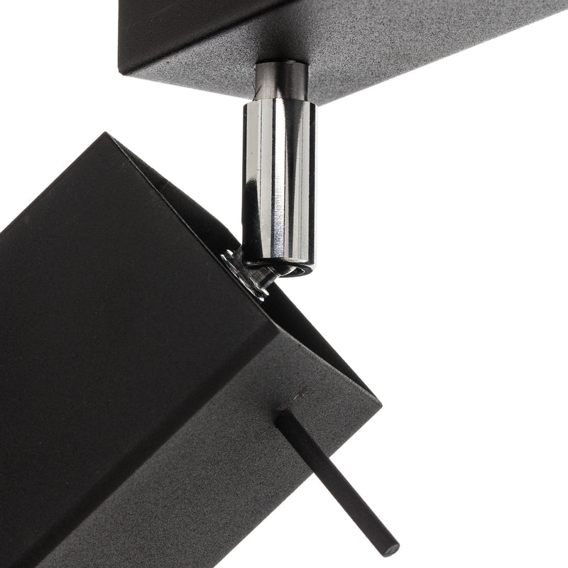Euluna Deckenstrahler Square Deko-Deckenlampe GU10 schwarz vierflammig linear - 5903282730403