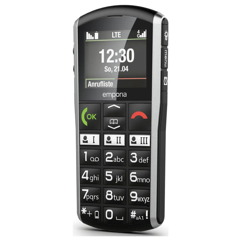 Emporia Senioren-Handy Mobiltelefon SIMPLICITY-LTE IP54 Schwarz Silber SOS-Taste - 9005613168698
