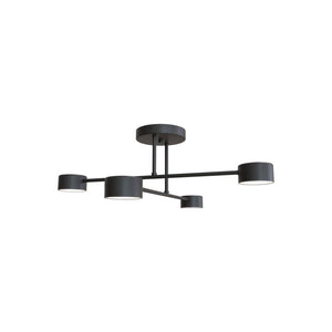 B-Ware Deckenleuchte Modus 4 Stahl Vierflammig Gx53 Schwarz Deckenlampe Lampe Leuchte