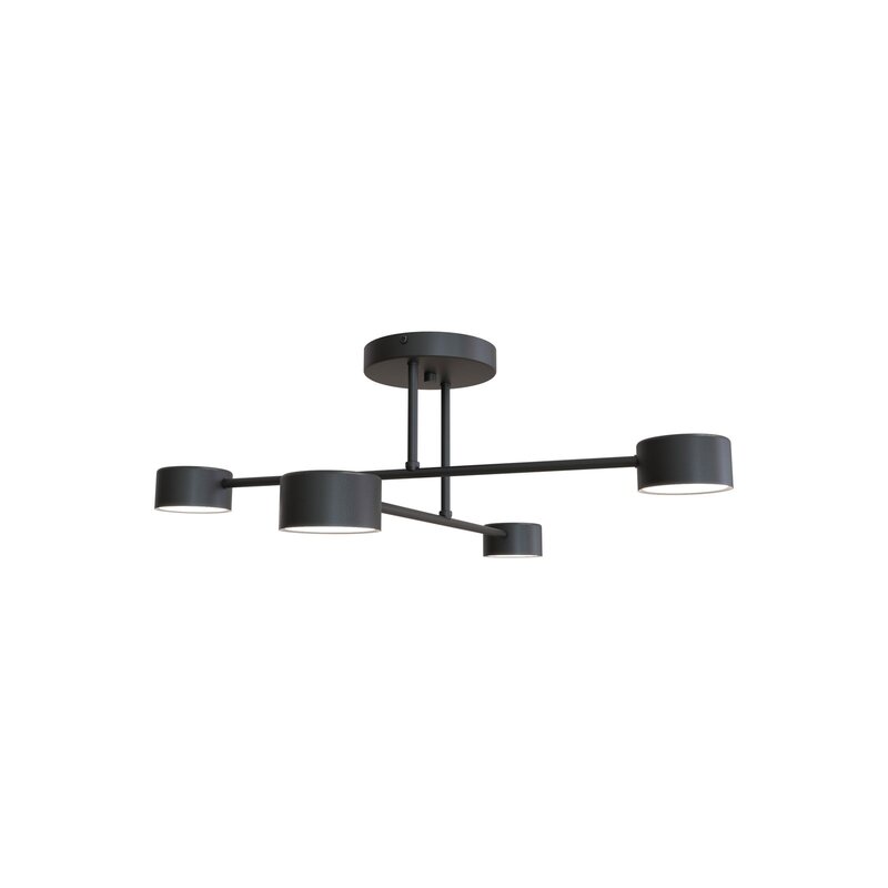 Deckenleuchte Modus 4 Stahl vierflammig GX53 schwarz Deckenlampe Lampe Leuchte - 5901738929708
