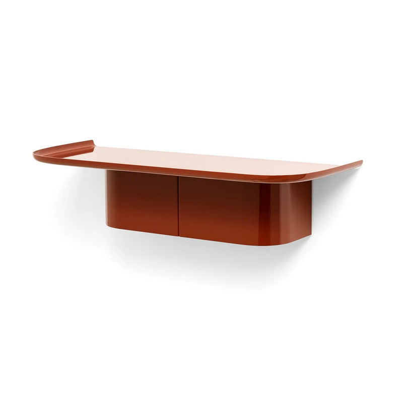 HAY Korpus Wandregal Hakenregal Garderobe Kleiderhaken M brick red Aluminium - 5710441298724