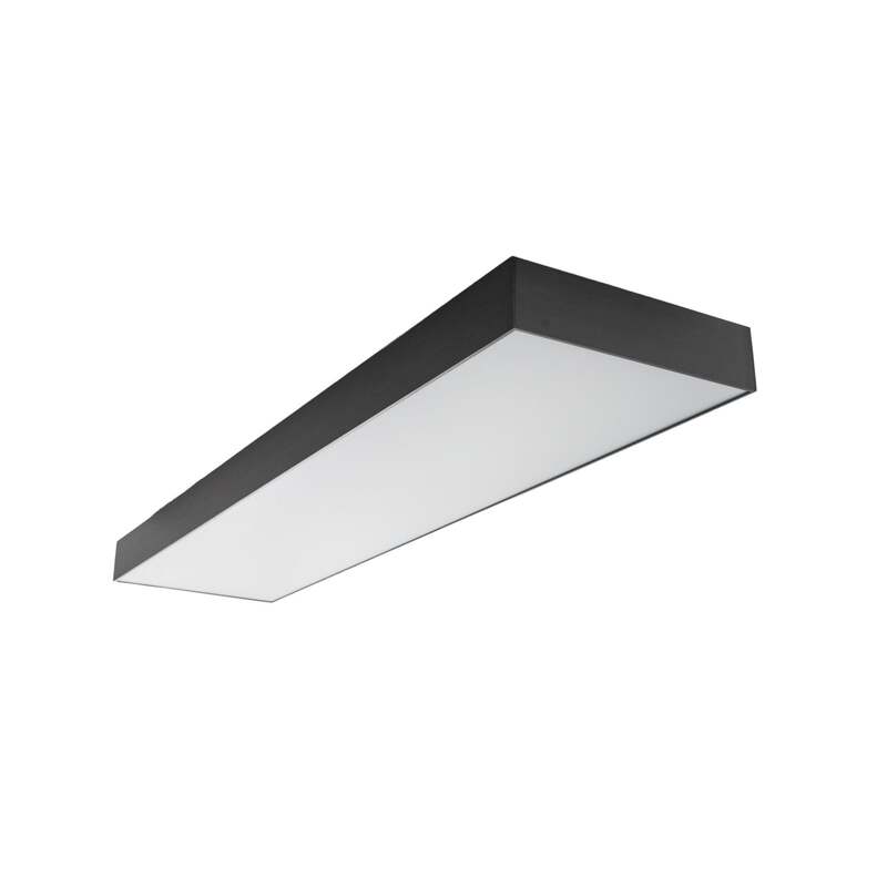 Lucande Deckenlampe Leicy LED Lampe dimmbar schwarz RGBIC CCT 100x25cm 1150lm - 4251911766301