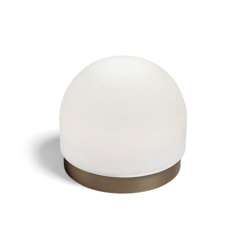 miloox by Sforzin Tischlampe Domu LED Lampe dimmbar bronze/weiß Ø15cm 13,5cm - 8055304890323