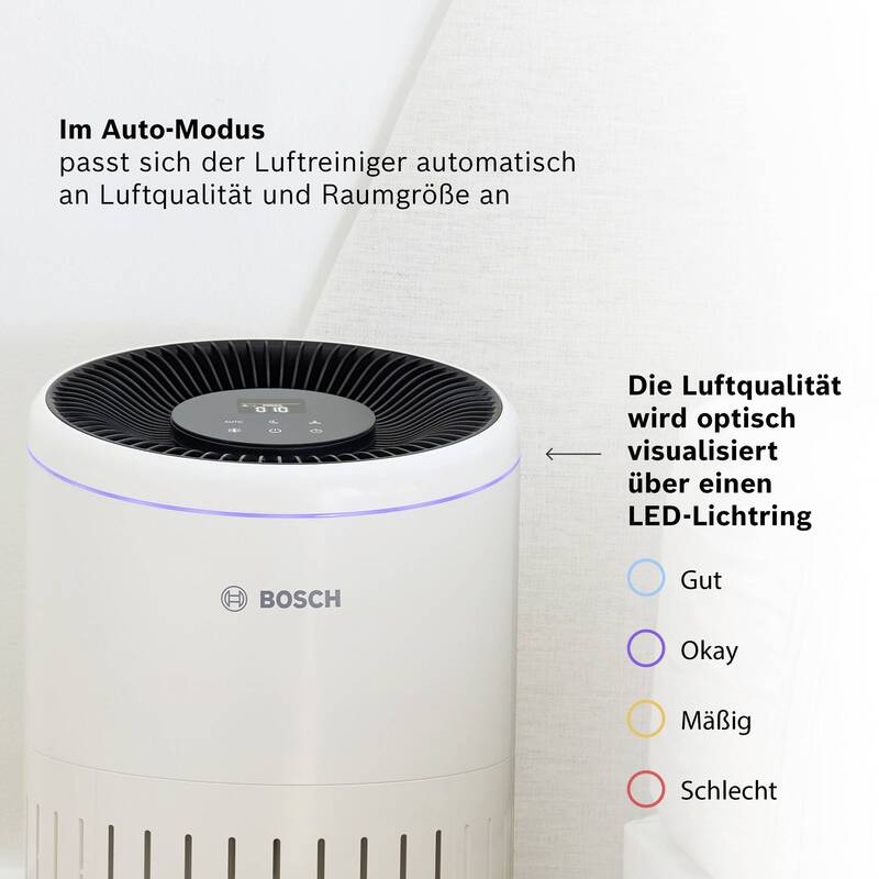 Bosch Home Comfort 7733701943 Air 4000 Luftreiniger 62 m² Weiß Schwarz Lüfter - 4062321594749