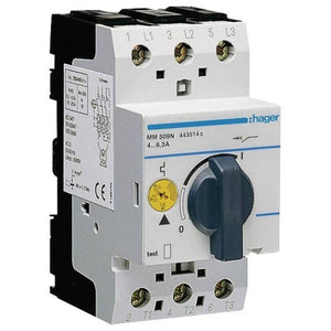 B-Ware Hager Motorschutzschalter MM509N 230V 400V 3-polig Überlastschutz IP20 6.3A