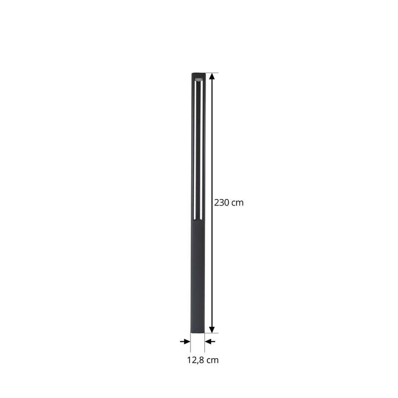 Lucande Außenleuchte Gartenlampe LED anthrazit Zarek Pirron IP65 230 cm - 4251911785272
