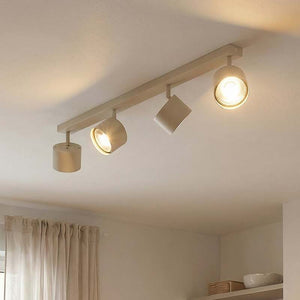 B-Ware Chloe Deckenspot Deckenleuchte Spot L90cm creme vierflammig verstellbar
