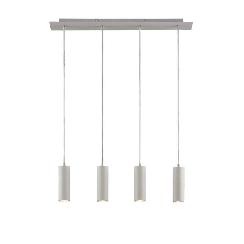 Lindby Hängeleuchte Joffrey LED Pendelleuchte Lampe dimmbar weiß 76cm 4-flg - 4251096573022