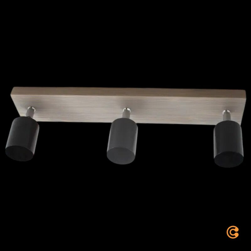 Envostar Alara Spot Deckenstrahler Leuchte 3-flammig Kiefer grau gebeizt GU10 - 4251911747805
