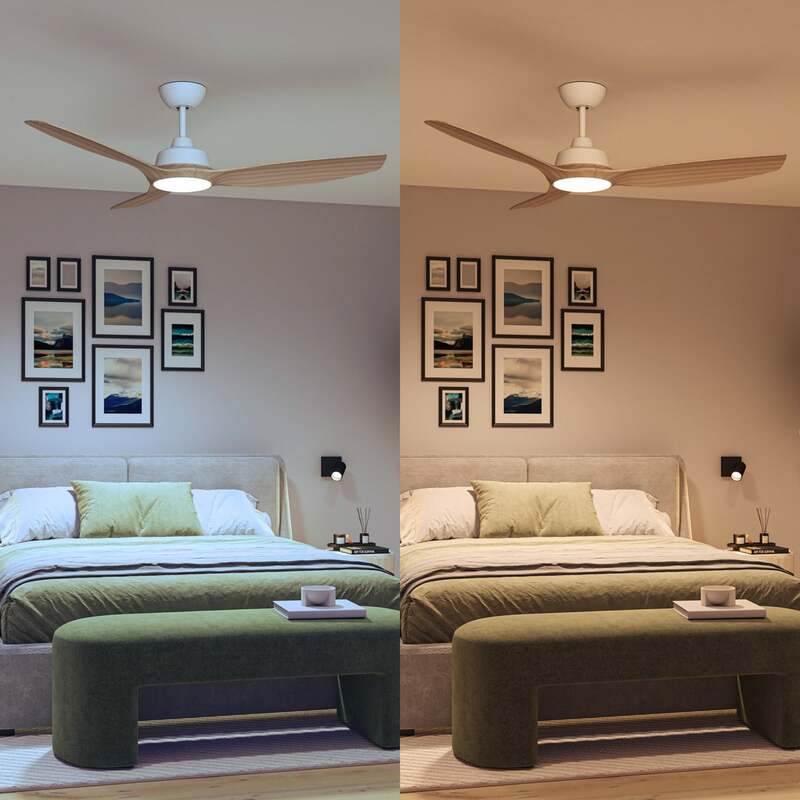 Philips Olas Deckenventilatorleuchte 52' 35W 3 Flügel Fernbedienung dimmbar - 8720169369993