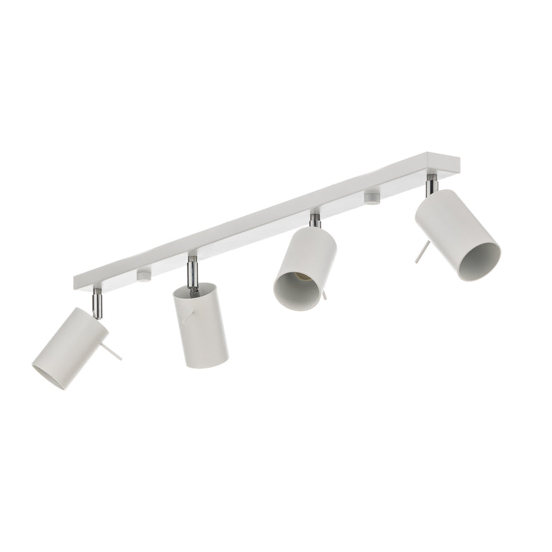 Euluna Deckenstrahler Round LED Strahler dimmbar 4-flammig weiß Stahl 80x8cm - 5903282710580