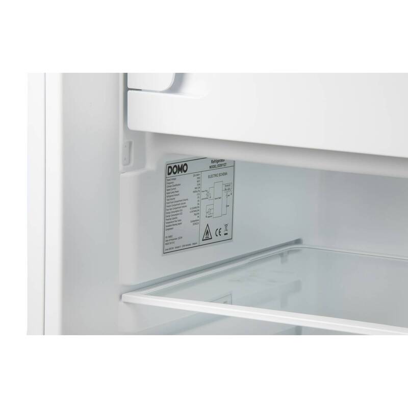 Domo Kühlschrank mit Gefrierfach 113L Energieeffizienz C weiß 39 dB - 5411397162694