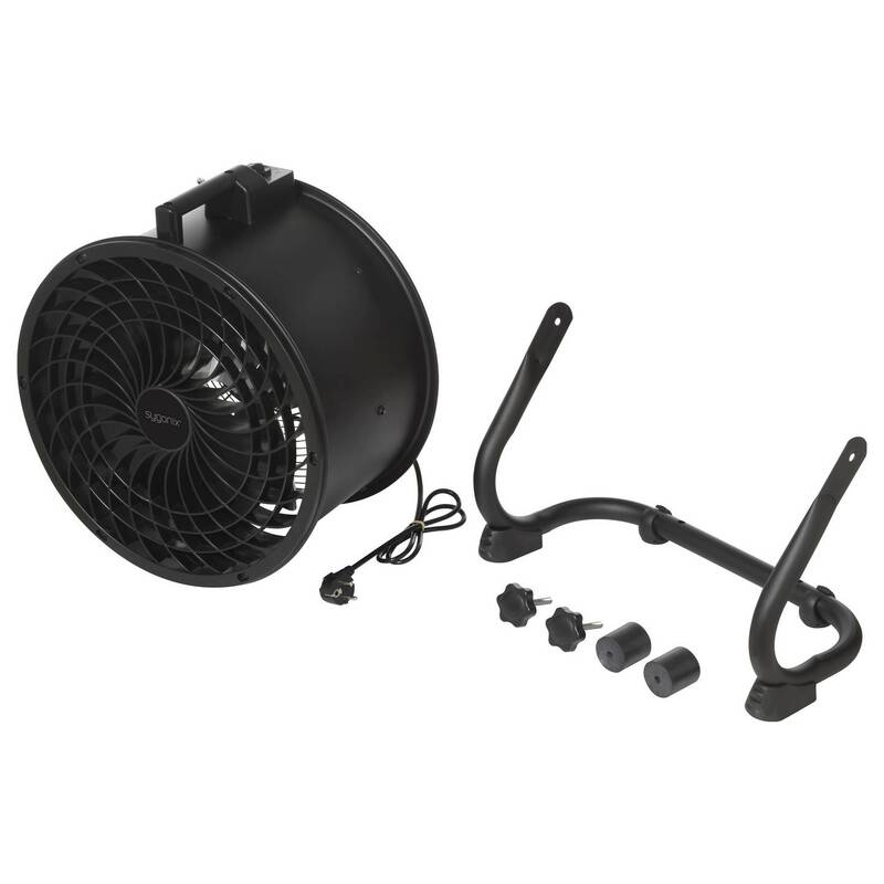Sygonix TROMMELVENTILATOR 120 Bodenventilator 520mm 120W schwenkbar schwarz - 4064161342603