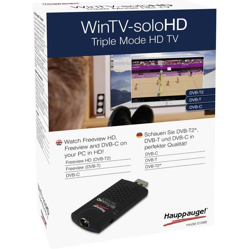 Hauppauge WinTV-soloHD DVB-T Stick mit Aufnahme- und TimeShift-Funktion - 0785428015897