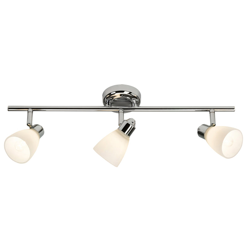 Brilliant Deckenlampe Kensington LED Leuchte dimmbar chrom weiß 3-flammig IP44 - 4004353254284