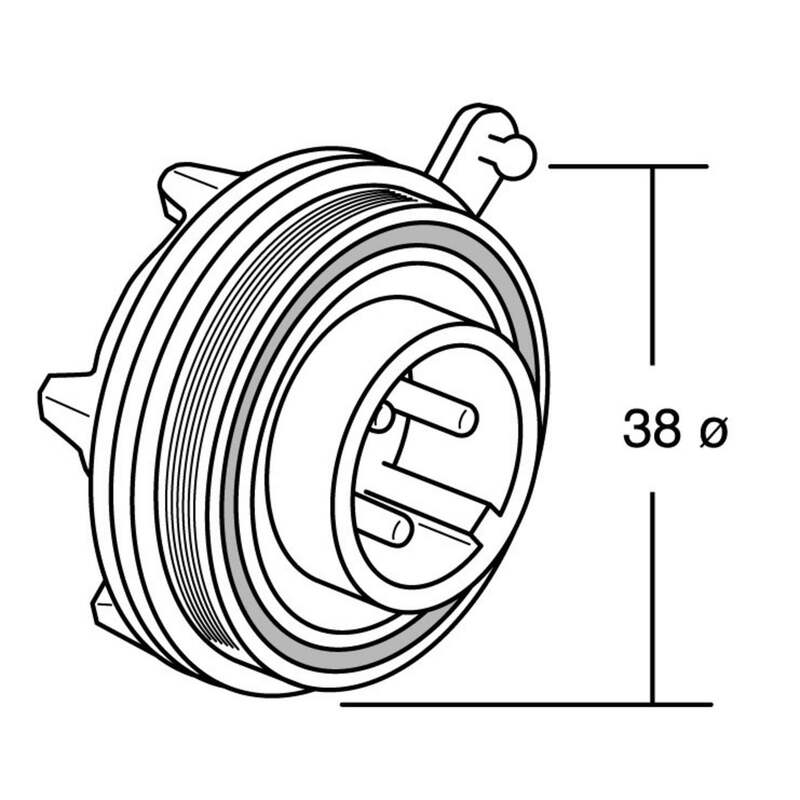 Bulgin Standard Buccaneer Rundstecker Einbaubuchse PX0735 Serie PX 2-pol Buchse - 2050000248979