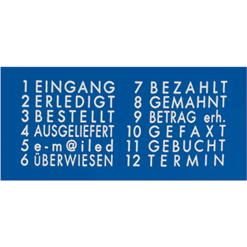 COLOP Datumstempel Stempel Info Dater Mini Datum Text Blau Grau 12 Textvorlagen - 9004362356172