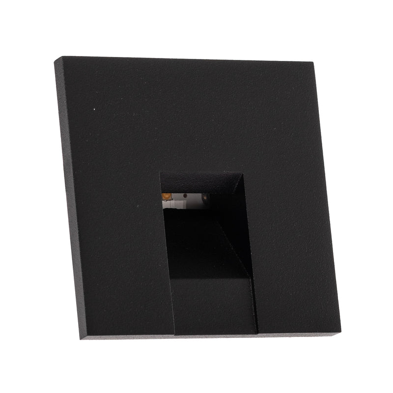 Brumberg Wandleuchte Wall Kit68 LED Einbauleuchte schwarz Aluminium 7,5x7,5cm - 4251433927068