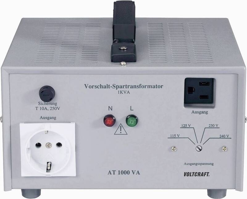 Voltcraft  AT-1000 NV Vorschalttransformator Vorschalttrafo Spannungswandler - 4016138524819