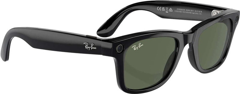 Ray-Ban Meta Wayfarer Smart-Brille Schwarz G15-Gläser KI-Brille Bluetooth 50mm - 8056597988377