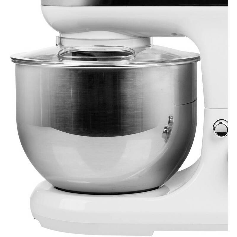 Tristar MX-4817 Küchenmaschine Knetmaschine Rührmaschine  1200W Weiß Silber - 8713016066473
