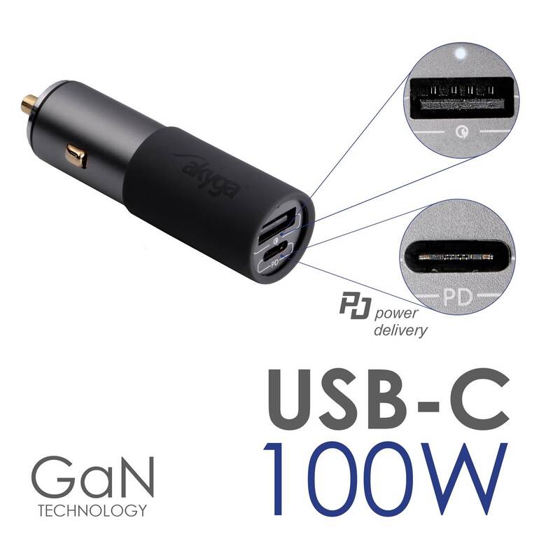 Akyga AKCH26 Autoladegerät Ladegerät Auto Ladegerät USB Kfz Adapter - 5906708750139
